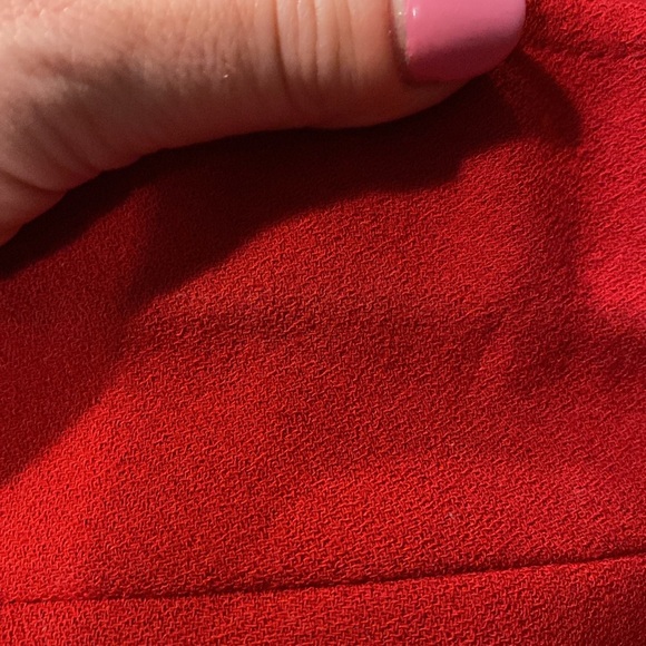 KASPER ASL red crepe shift dress duster coat blazer jacket 10 lined work career - Picture 7 of 9